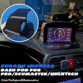Subaru Impreza WRX STI Βάση Ταμπλό PRD Dash 7 - Ecumaster ADU7 - Hulktech Electronics